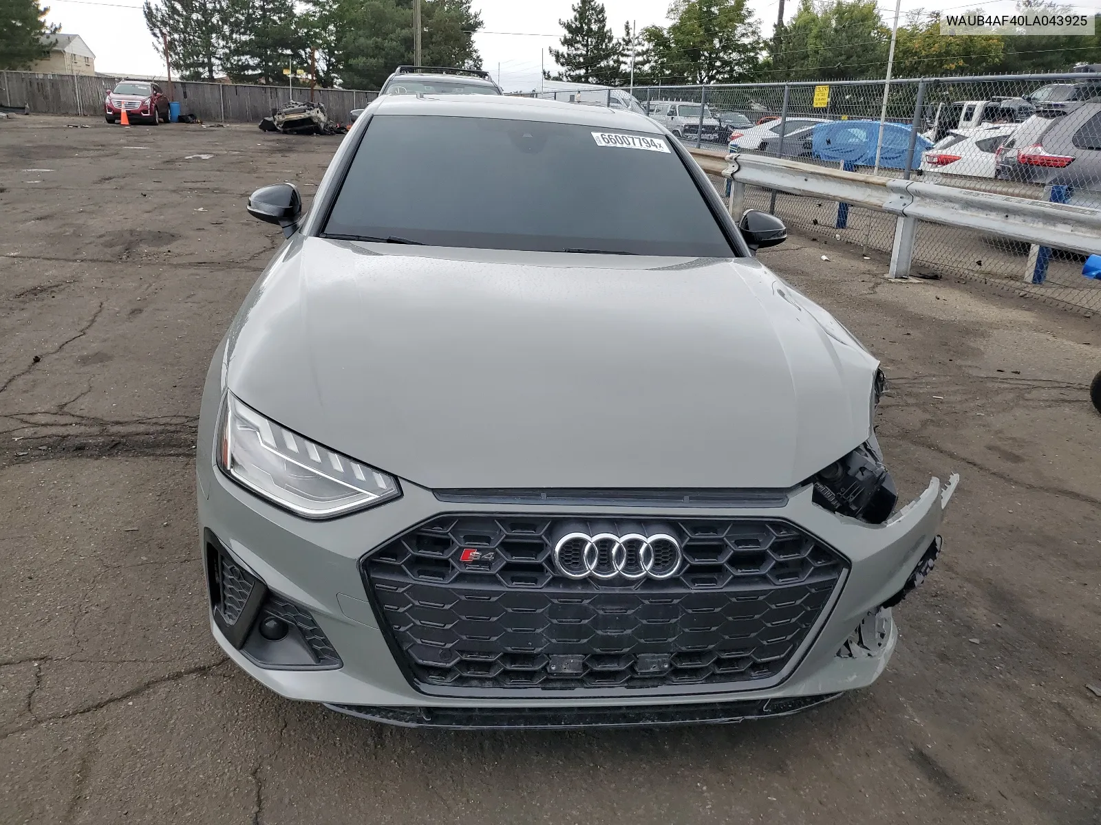 2020 Audi S4 Premium Plus VIN: WAUB4AF40LA043925 Lot: 66007794