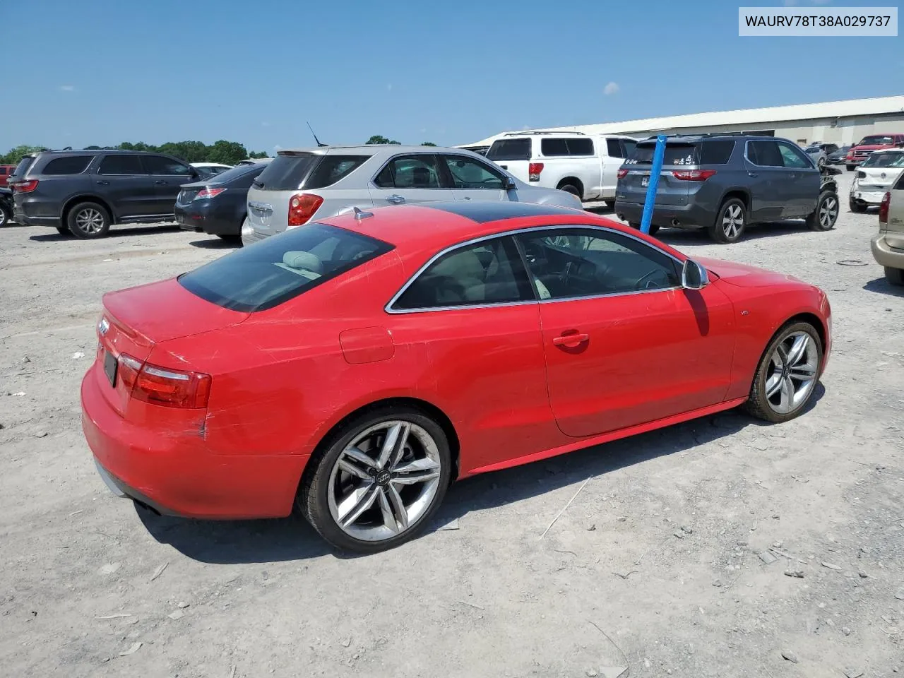 WAURV78T38A029737 2008 Audi S5 Quattro