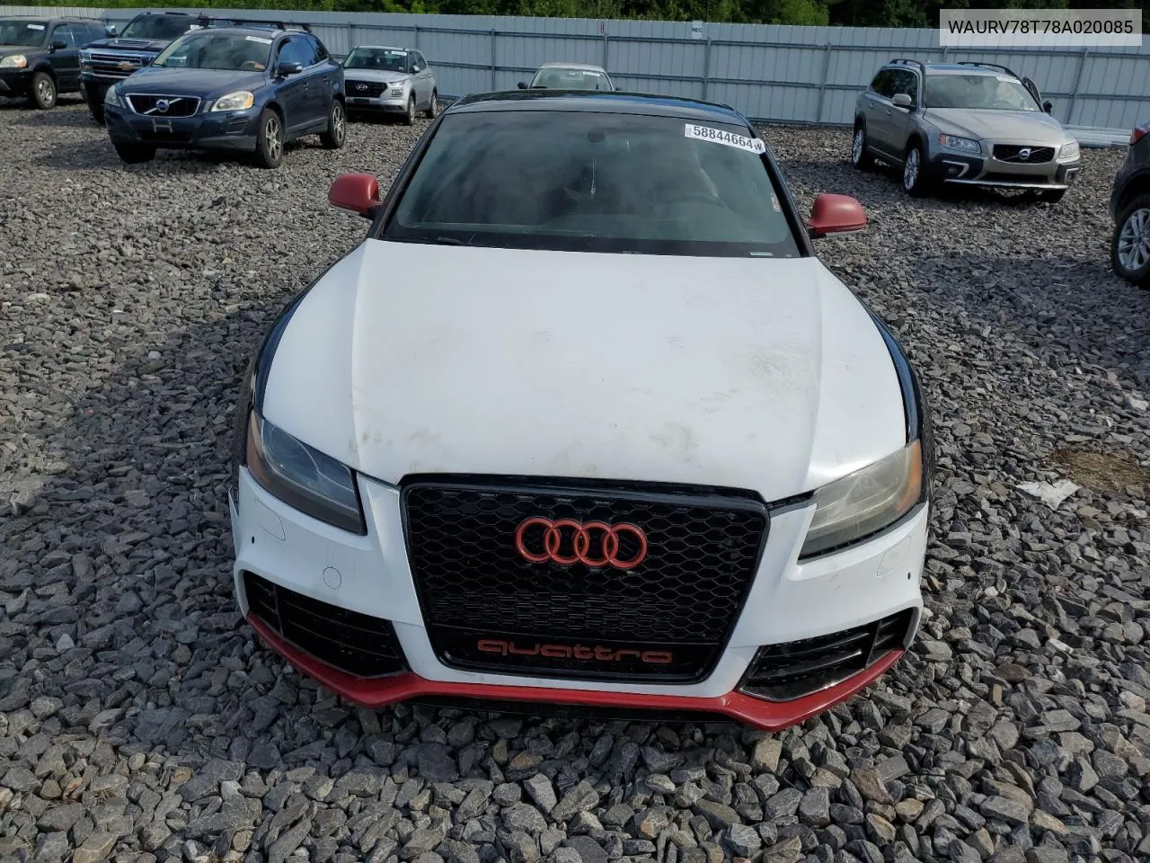 WAURV78T78A020085 2008 Audi S5 Quattro