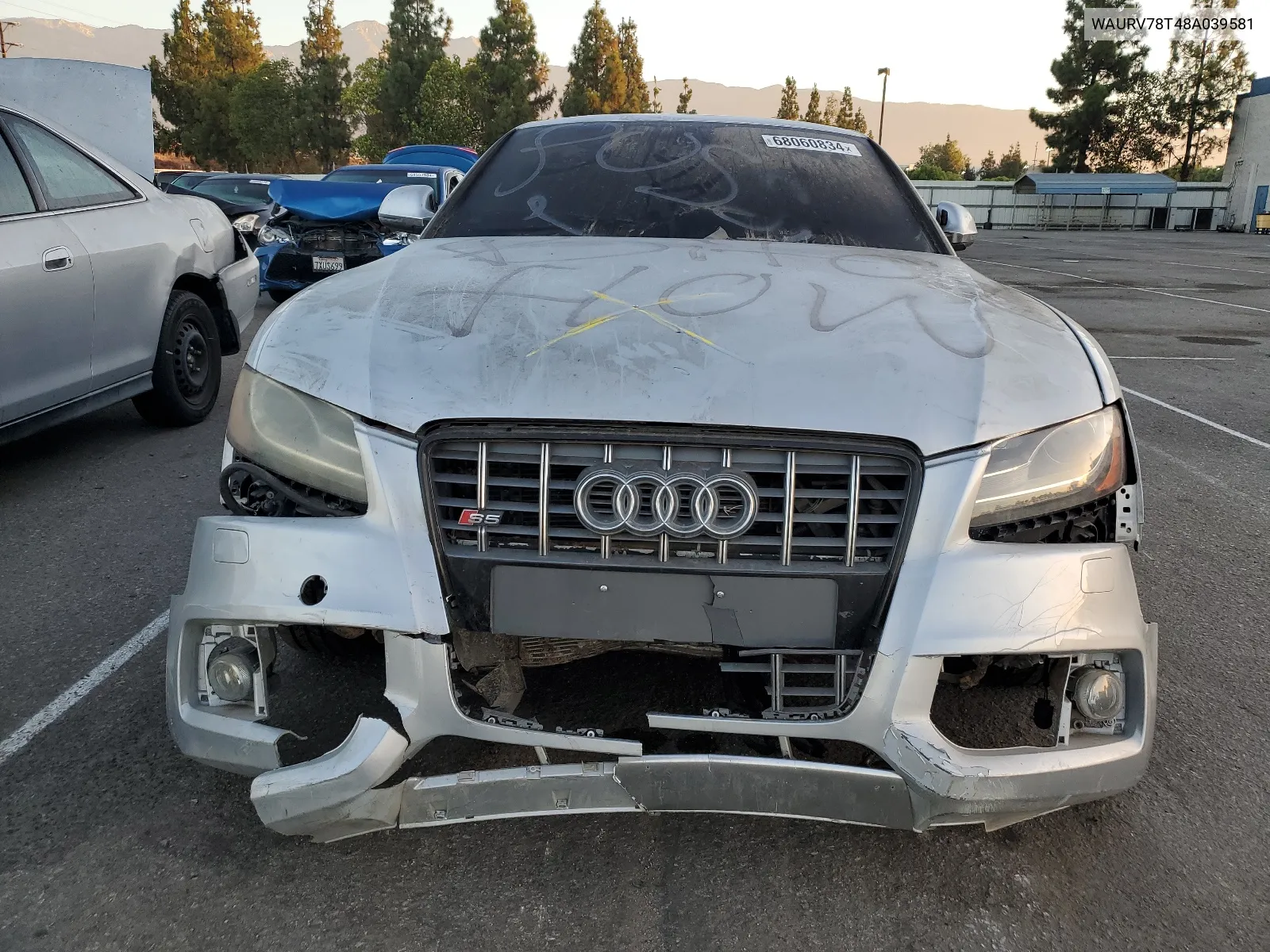 WAURV78T48A039581 2008 Audi S5 Quattro