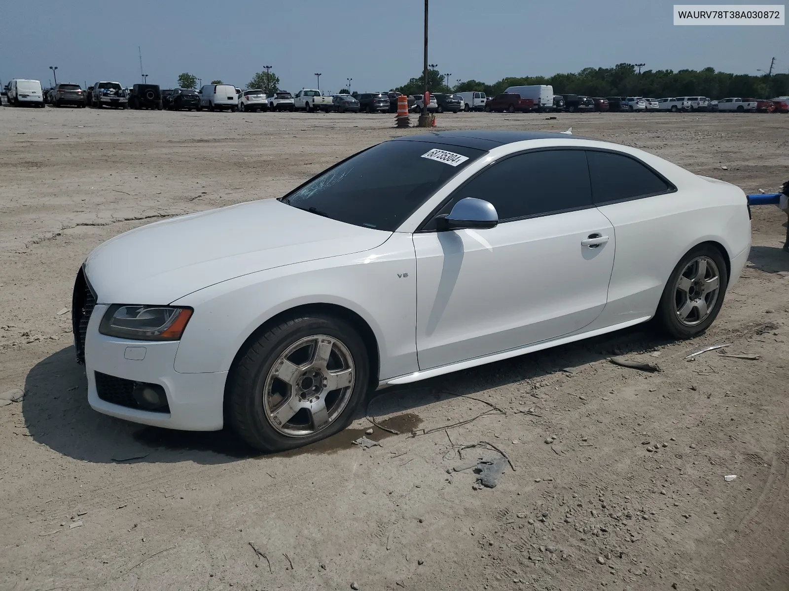 2008 Audi S5 Quattro VIN: WAURV78T38A030872 Lot: 68735304