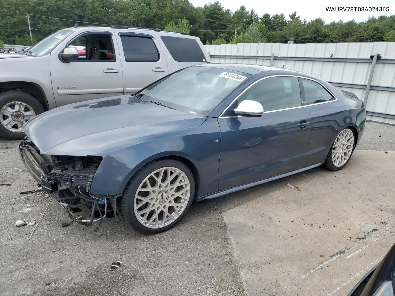 WAURV78T08A024365 2008 Audi S5 Quattro