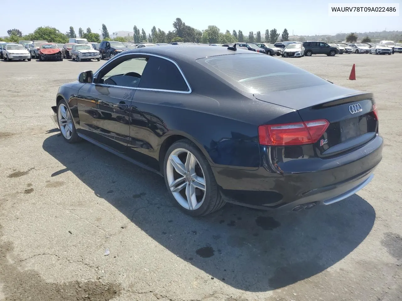 2009 Audi S5 Quattro VIN: WAURV78T09A022486 Lot: 58106104