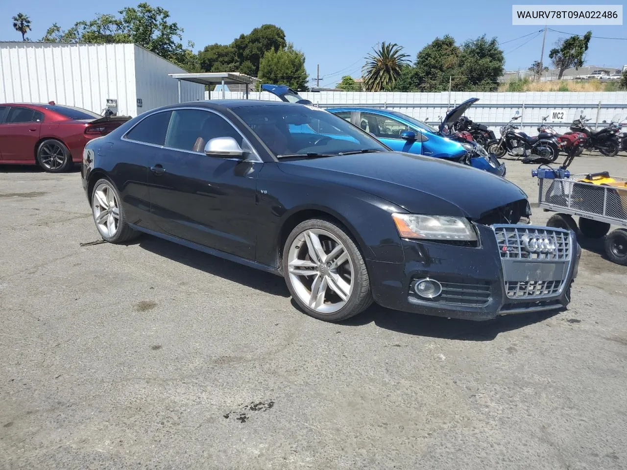 2009 Audi S5 Quattro VIN: WAURV78T09A022486 Lot: 58106104