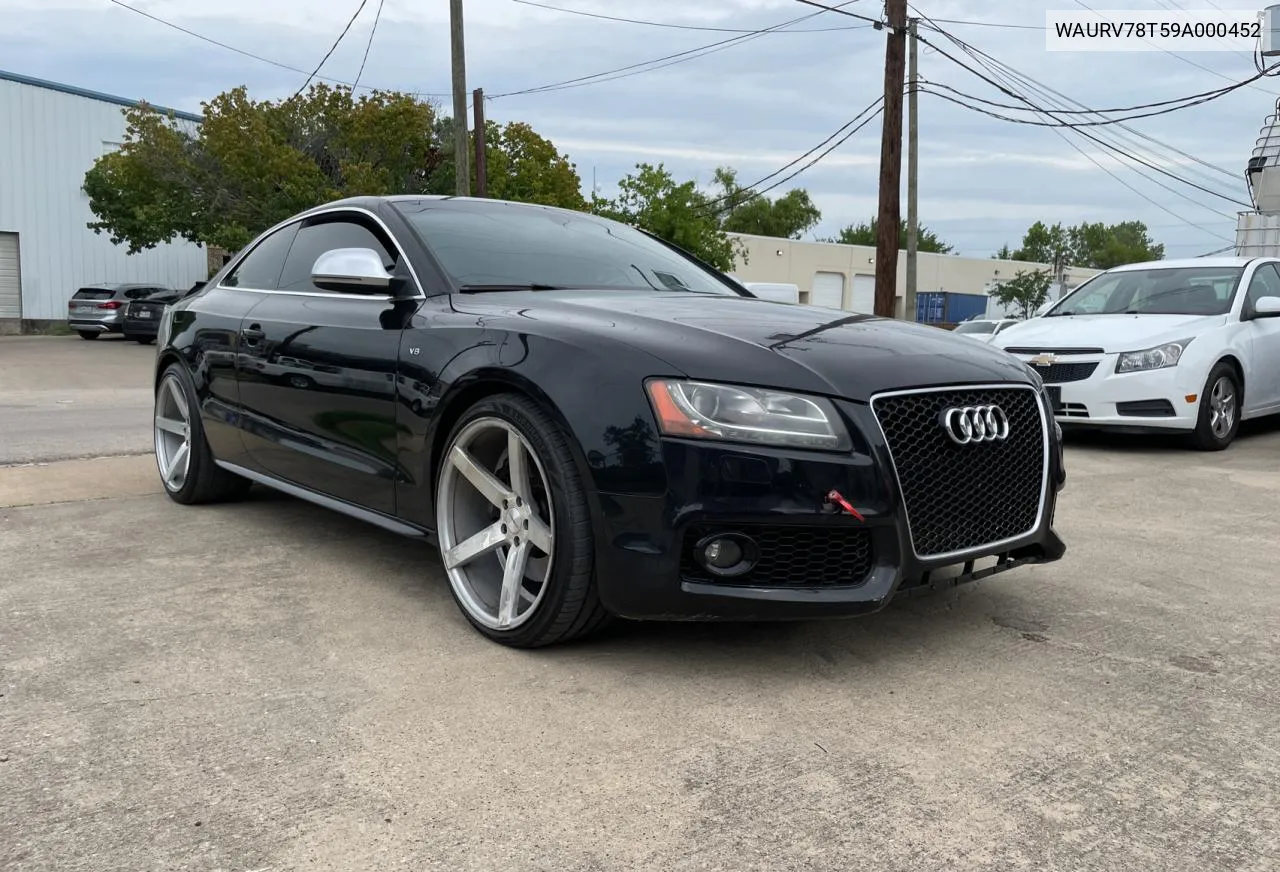 WAURV78T59A000452 2009 Audi S5 Quattro