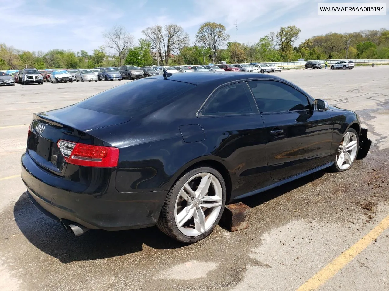 WAUVVAFR6AA085194 2010 Audi S5 Prestige