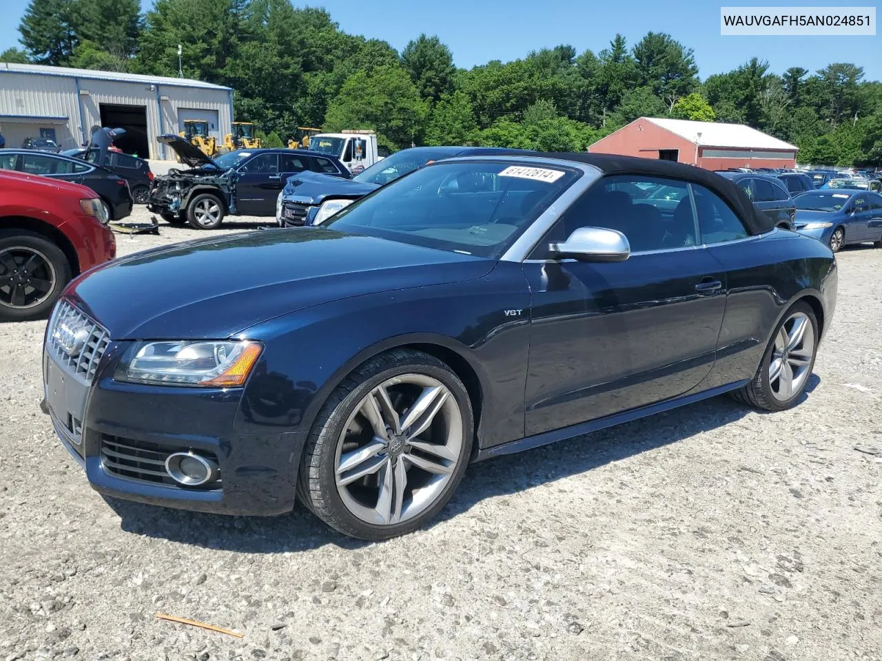 2010 Audi S5 Prestige VIN: WAUVGAFH5AN024851 Lot: 61412814