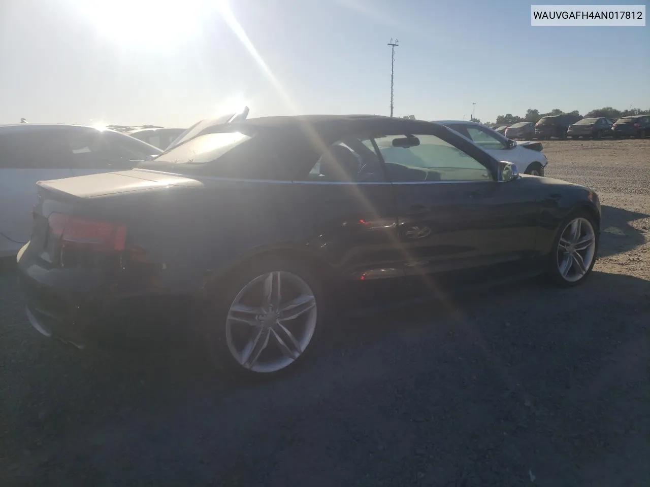 WAUVGAFH4AN017812 2010 Audi S5 Prestige