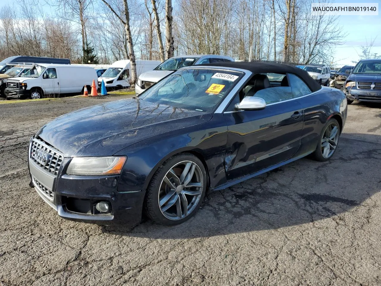 2011 Audi S5 Premium Plus VIN: WAUCGAFH1BN019140 Lot: 43544164