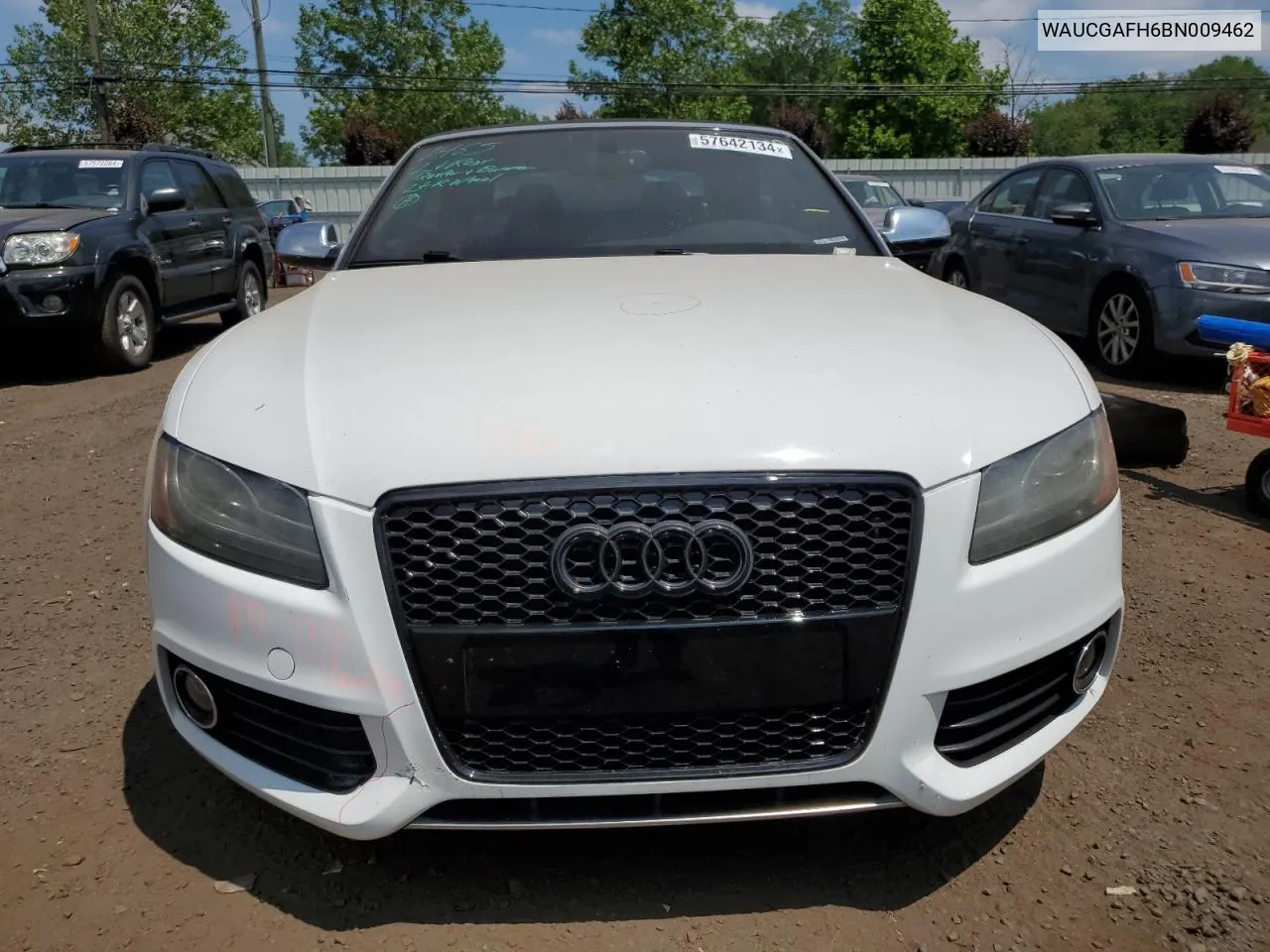 2011 Audi S5 Premium Plus VIN: WAUCGAFH6BN009462 Lot: 57642134