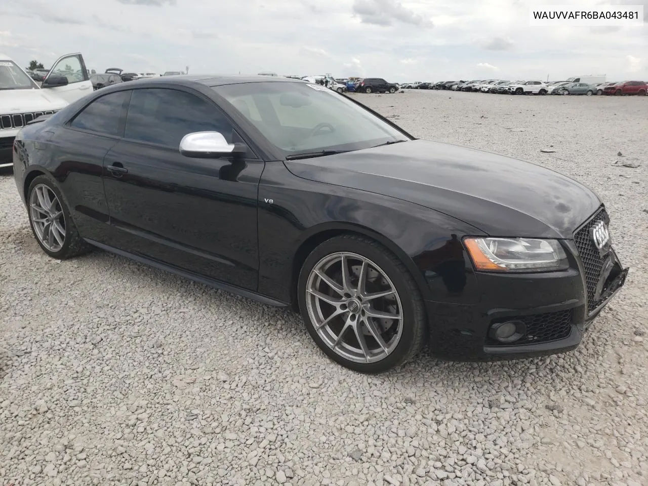 WAUVVAFR6BA043481 2011 Audi S5 Prestige