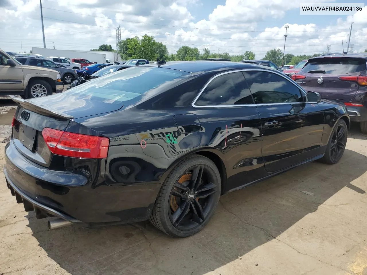 2011 Audi S5 Prestige VIN: WAUVVAFR4BA024136 Lot: 62546904