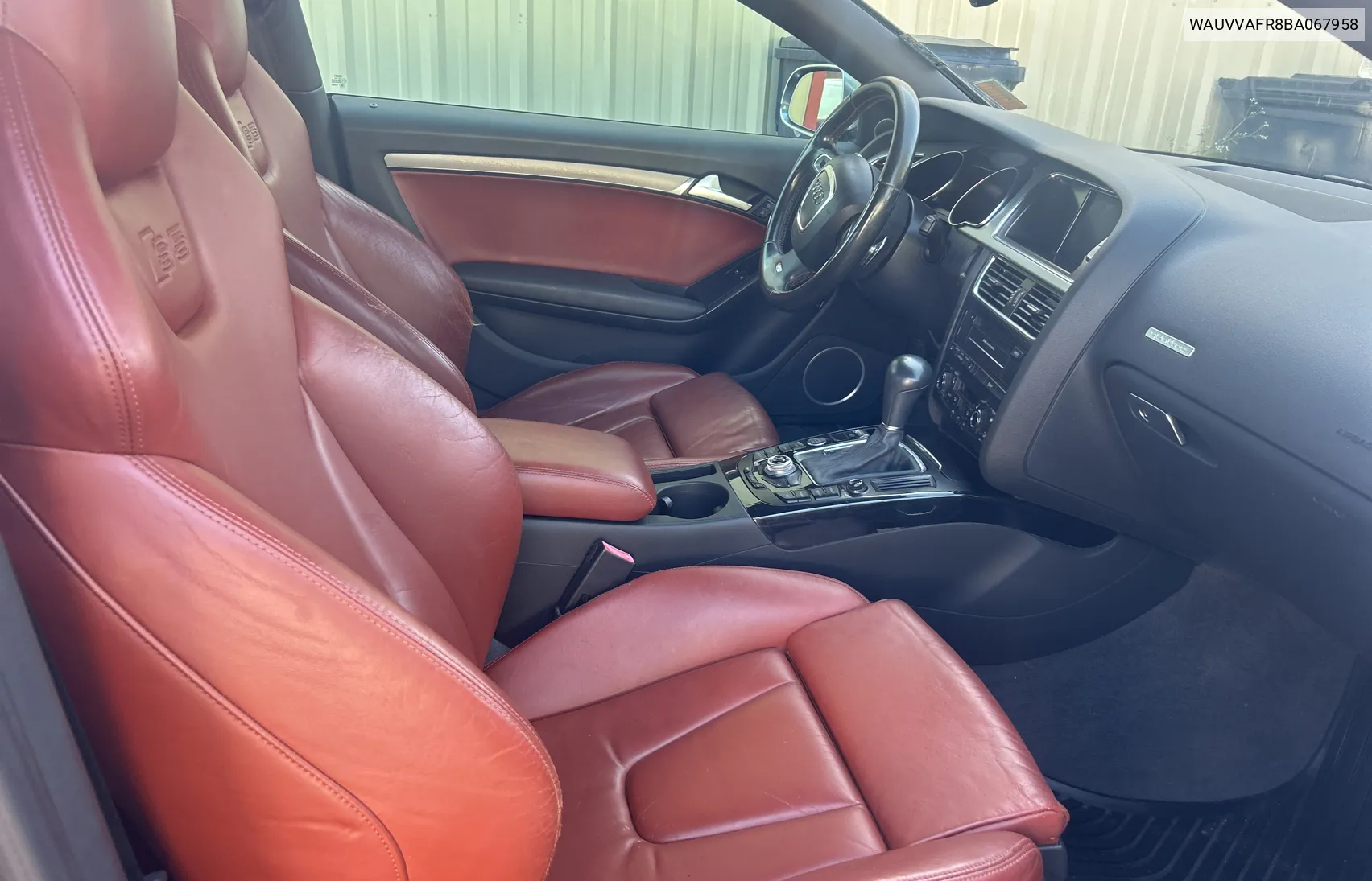 WAUVVAFR8BA067958 2011 Audi S5 Prestige