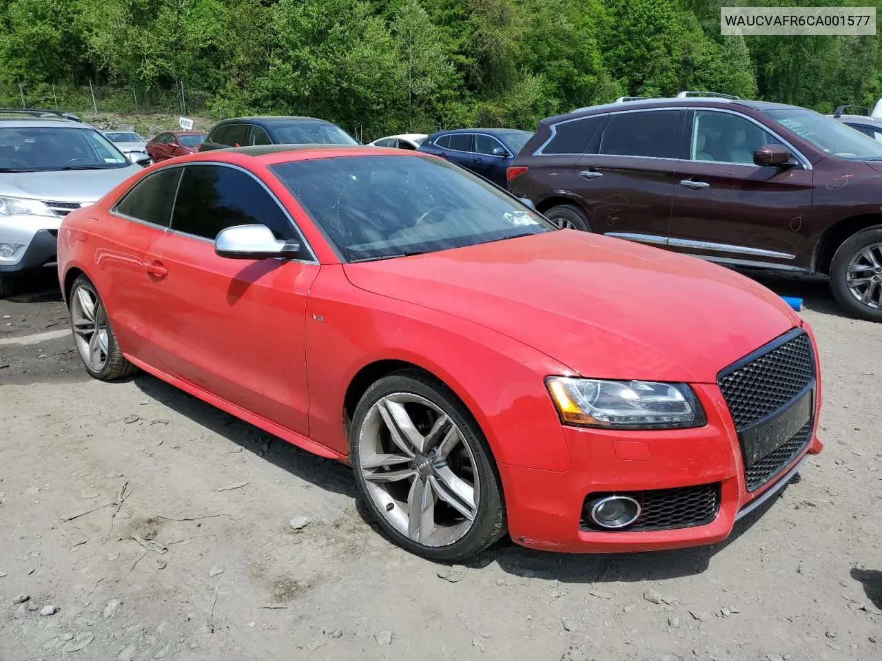 2012 Audi S5 Premium Plus VIN: WAUCVAFR6CA001577 Lot: 54540674