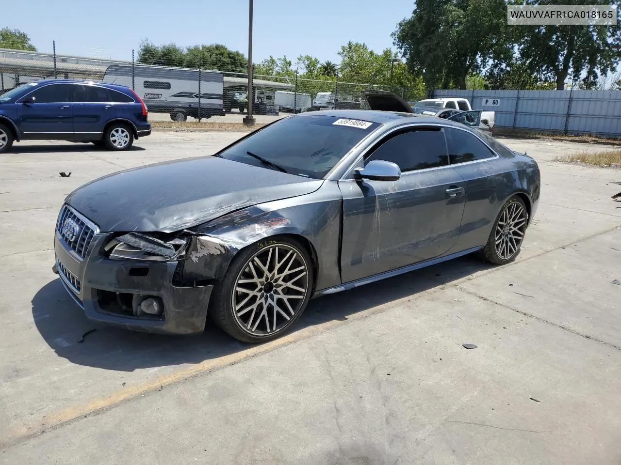 2012 Audi S5 Prestige VIN: WAUVVAFR1CA018165 Lot: 55919884