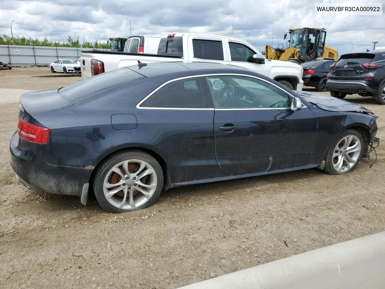 WAURVBFR3CA000922 2012 Audi S5 Premium