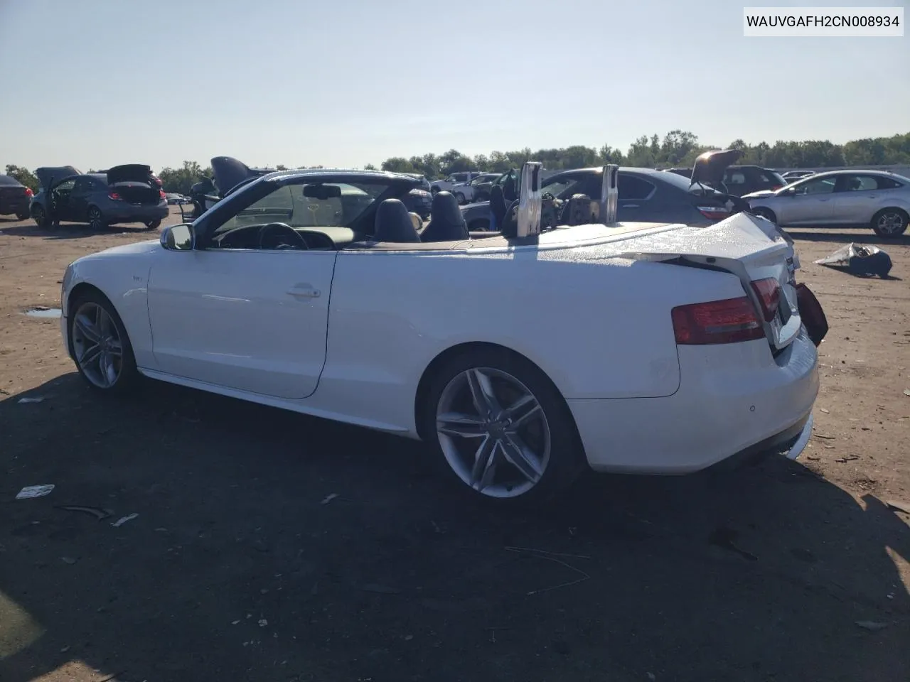 WAUVGAFH2CN008934 2012 Audi S5 Prestige