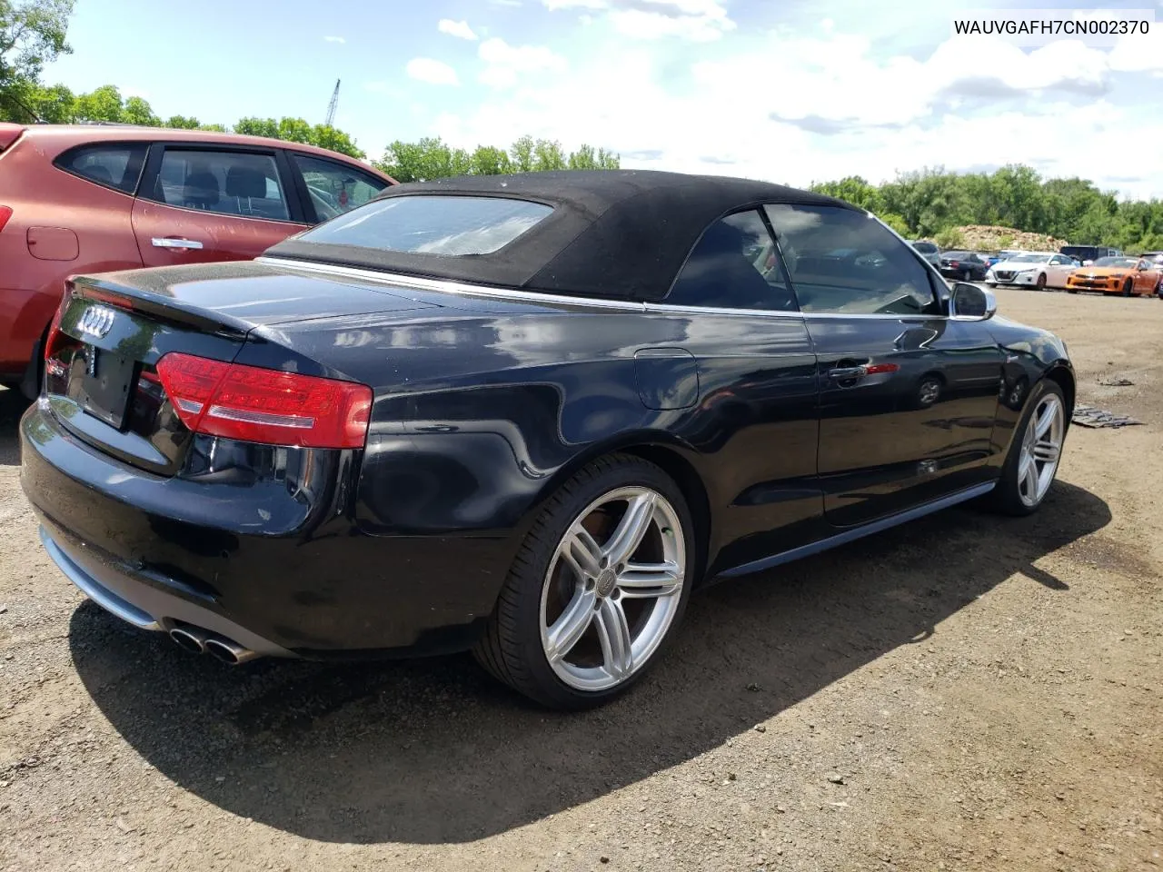 WAUVGAFH7CN002370 2012 Audi S5 Prestige