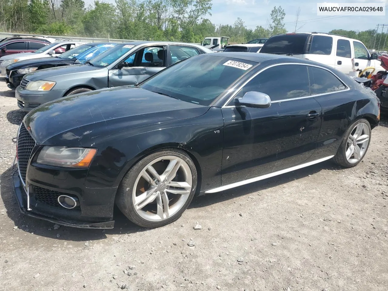 2012 Audi S5 Premium Plus VIN: WAUCVAFR0CA029648 Lot: 57078254