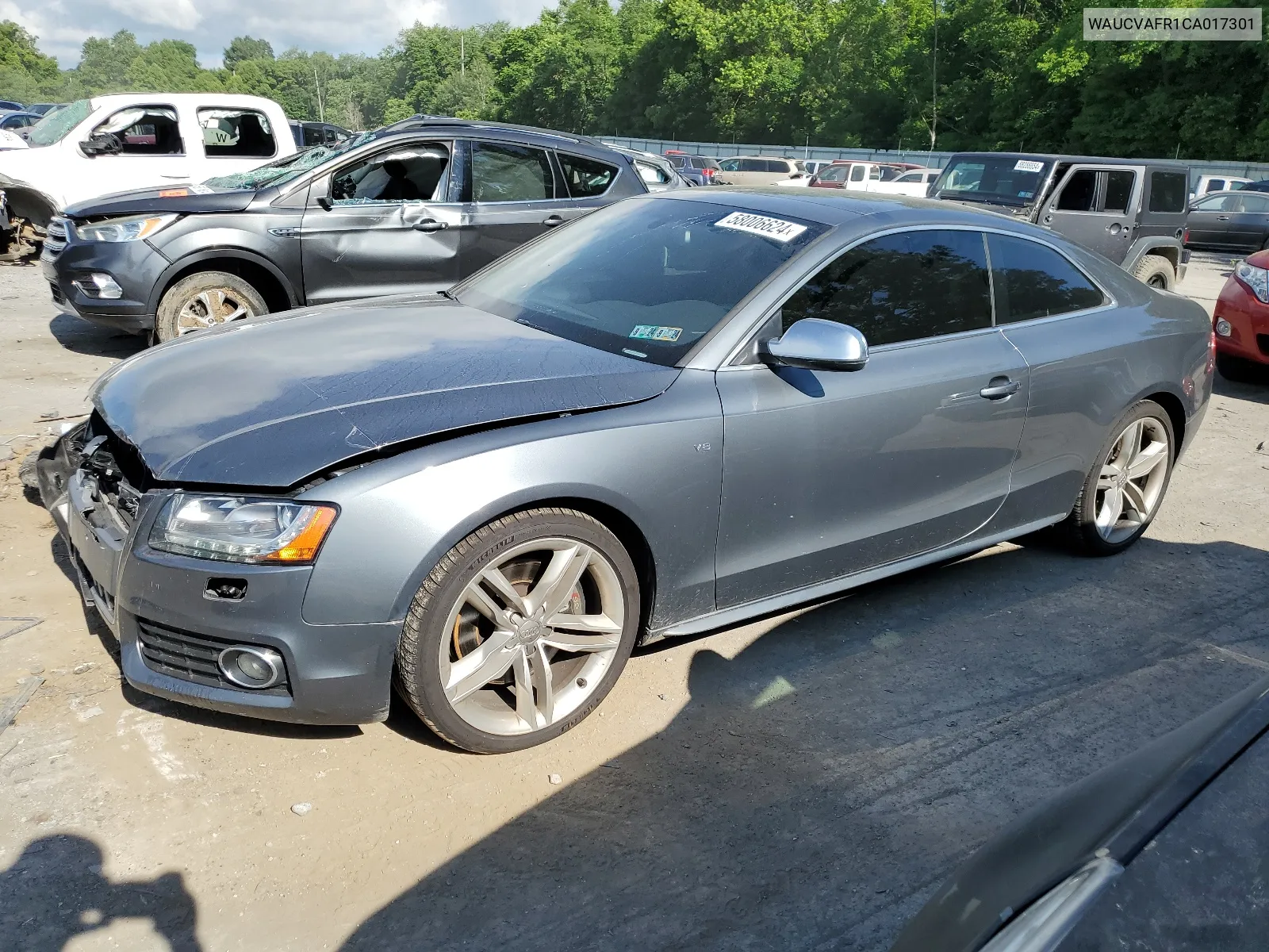 2012 Audi S5 Premium Plus VIN: WAUCVAFR1CA017301 Lot: 58006624