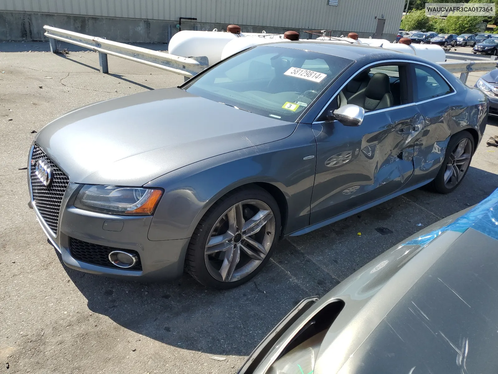 2012 Audi S5 Premium Plus VIN: WAUCVAFR3CA017364 Lot: 58129814