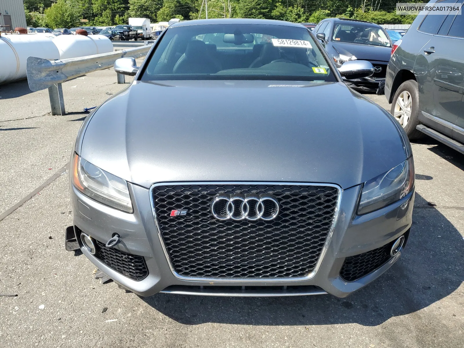 2012 Audi S5 Premium Plus VIN: WAUCVAFR3CA017364 Lot: 58129814