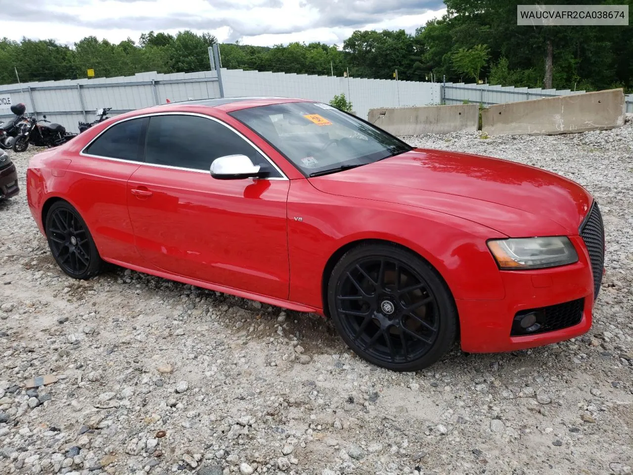 2012 Audi S5 Premium Plus VIN: WAUCVAFR2CA038674 Lot: 60216844