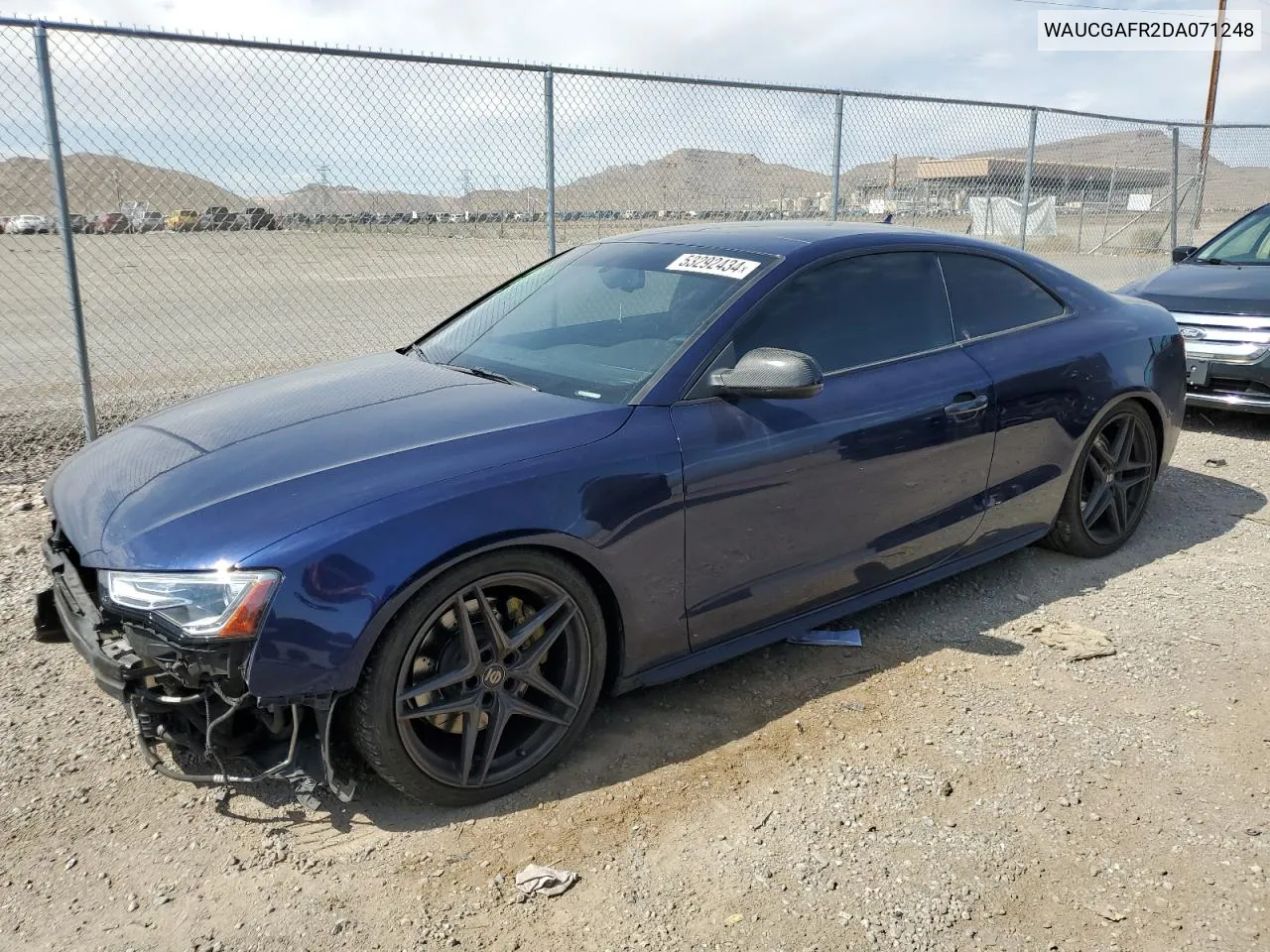 2013 Audi S5 Premium Plus VIN: WAUCGAFR2DA071248 Lot: 53292434