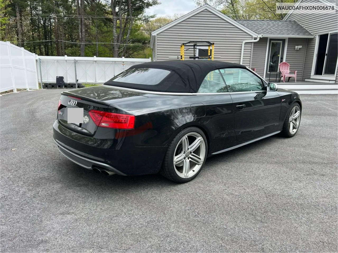 2013 Audi S5 Premium Plus VIN: WAUCGAFHXDN006678 Lot: 54831424