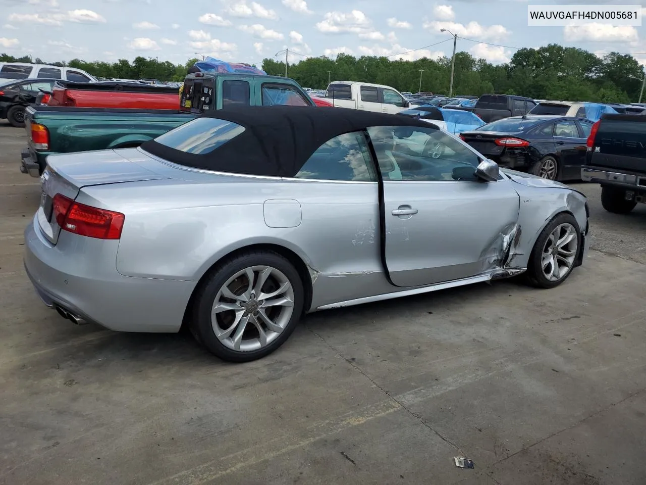 2013 Audi S5 Prestige VIN: WAUVGAFH4DN005681 Lot: 54872044