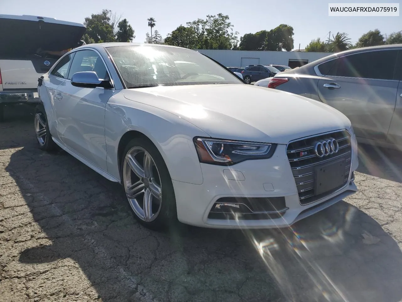 2013 Audi S5 Premium Plus VIN: WAUCGAFRXDA075919 Lot: 55216364