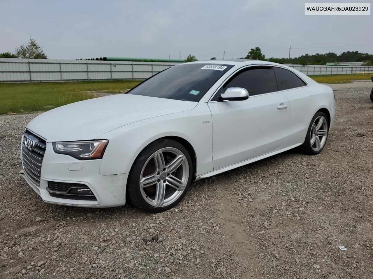 2013 Audi S5 Premium Plus VIN: WAUCGAFR6DA023929 Lot: 55680794