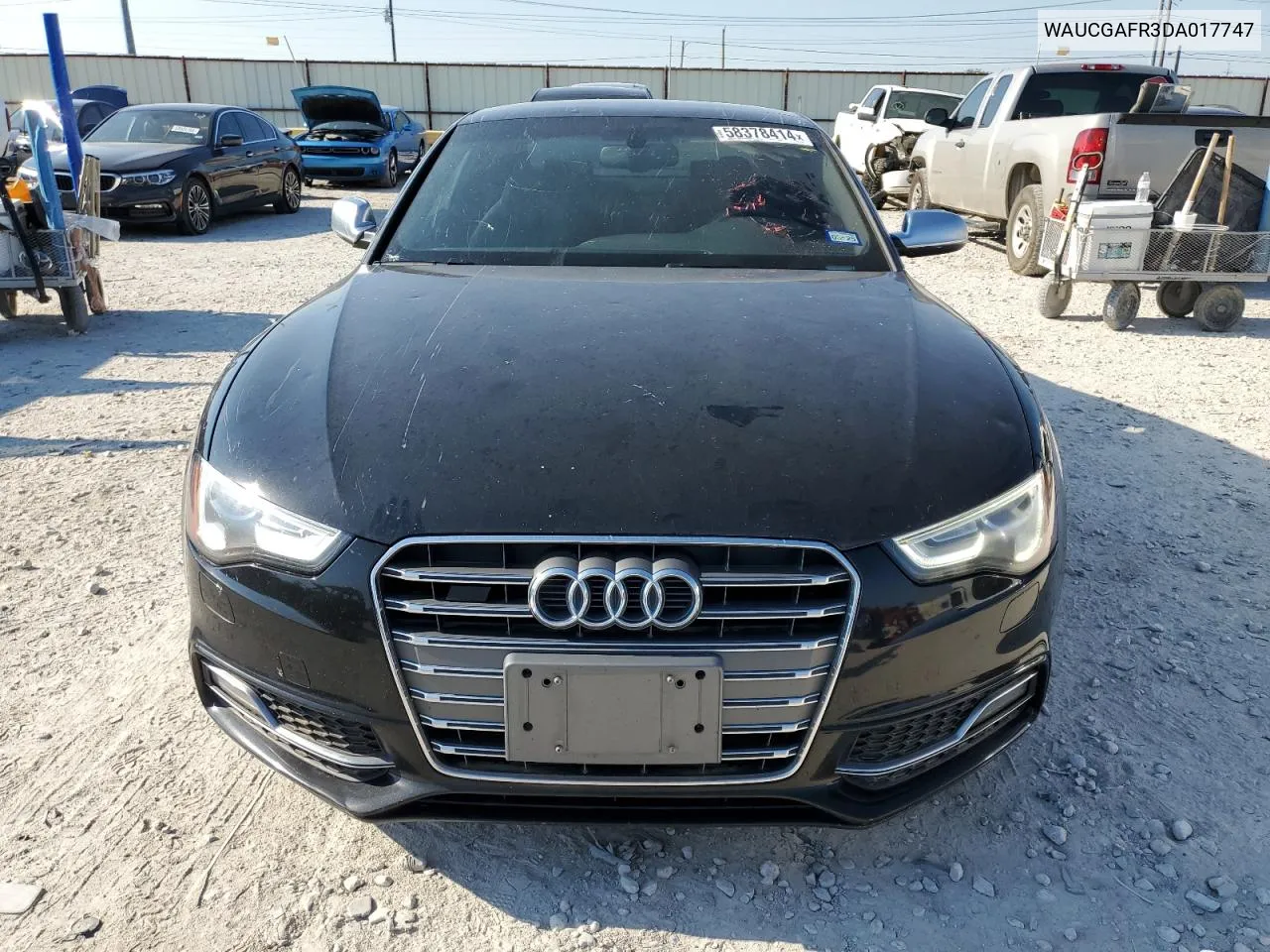 2013 Audi S5 Premium Plus VIN: WAUCGAFR3DA017747 Lot: 58378414