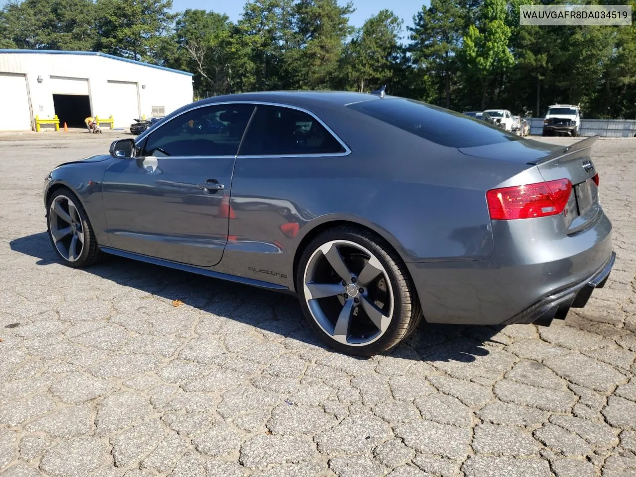 2013 Audi S5 Prestige VIN: WAUVGAFR8DA034519 Lot: 61115494