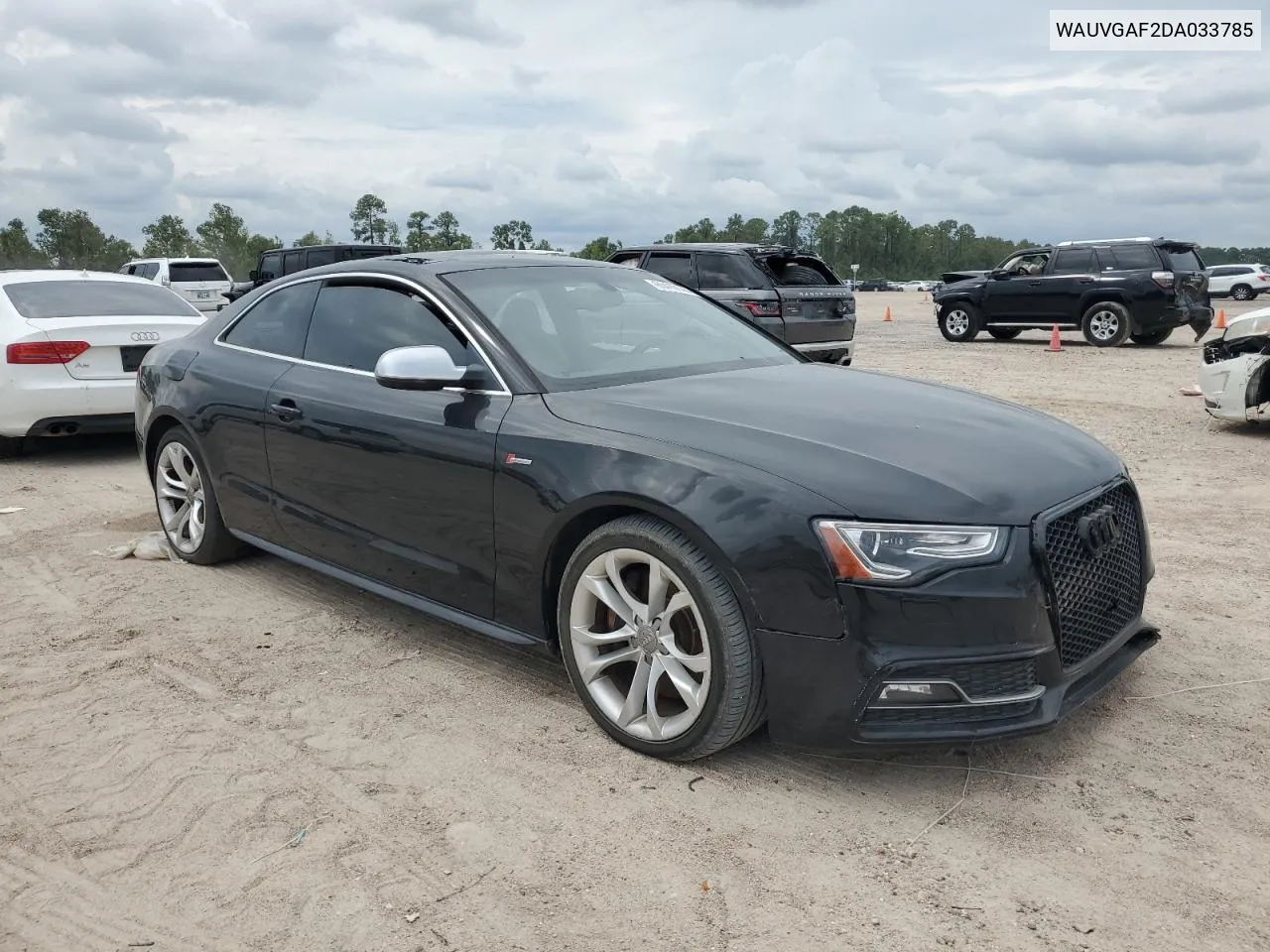 2013 Audi S5 VIN: WAUVGAF2DA033785 Lot: 65410104