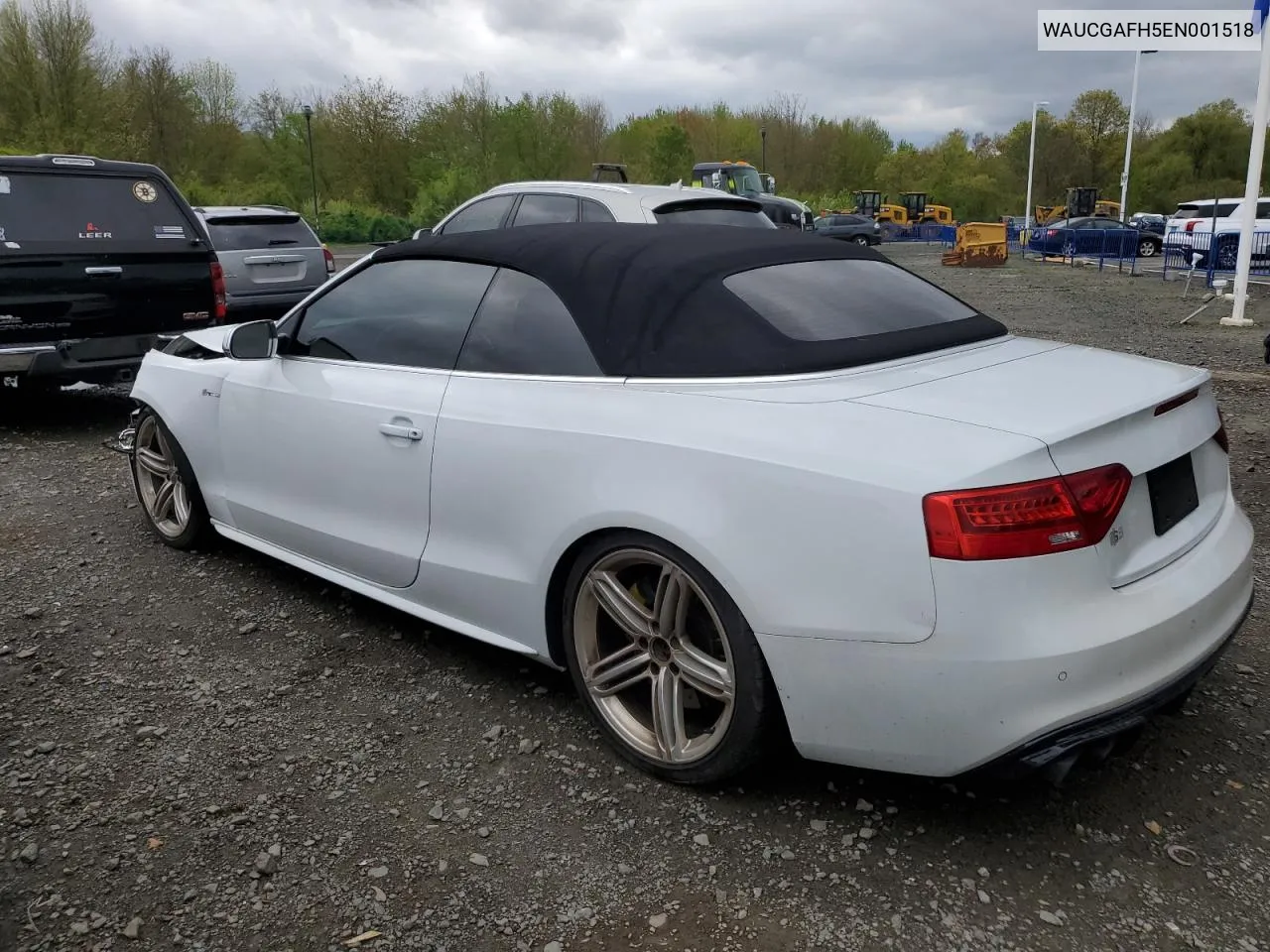 WAUCGAFH5EN001518 2014 Audi S5 Premium Plus