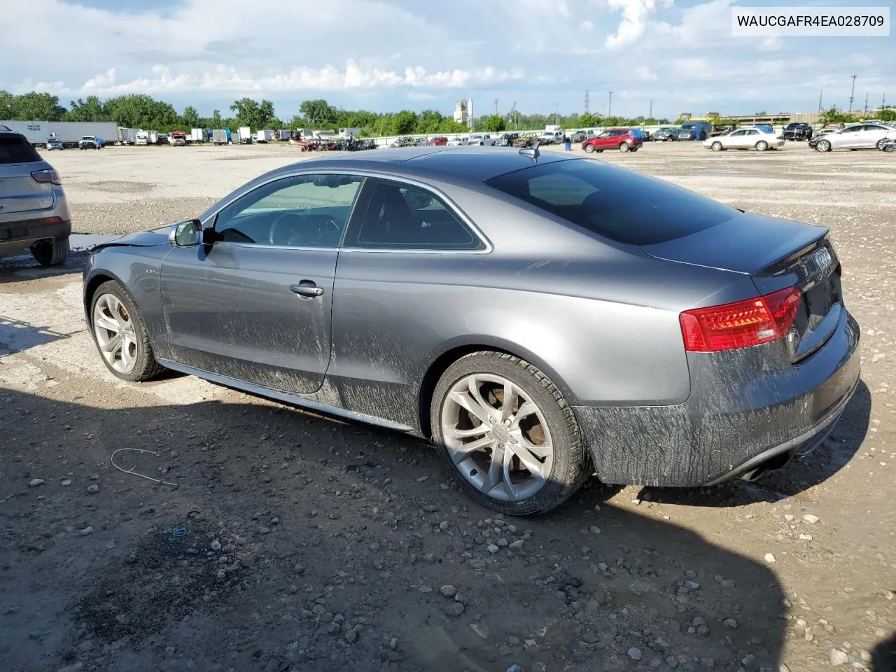 2014 Audi S5 Premium Plus VIN: WAUCGAFR4EA028709 Lot: 54632174