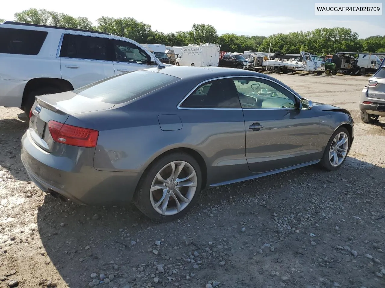 2014 Audi S5 Premium Plus VIN: WAUCGAFR4EA028709 Lot: 54632174