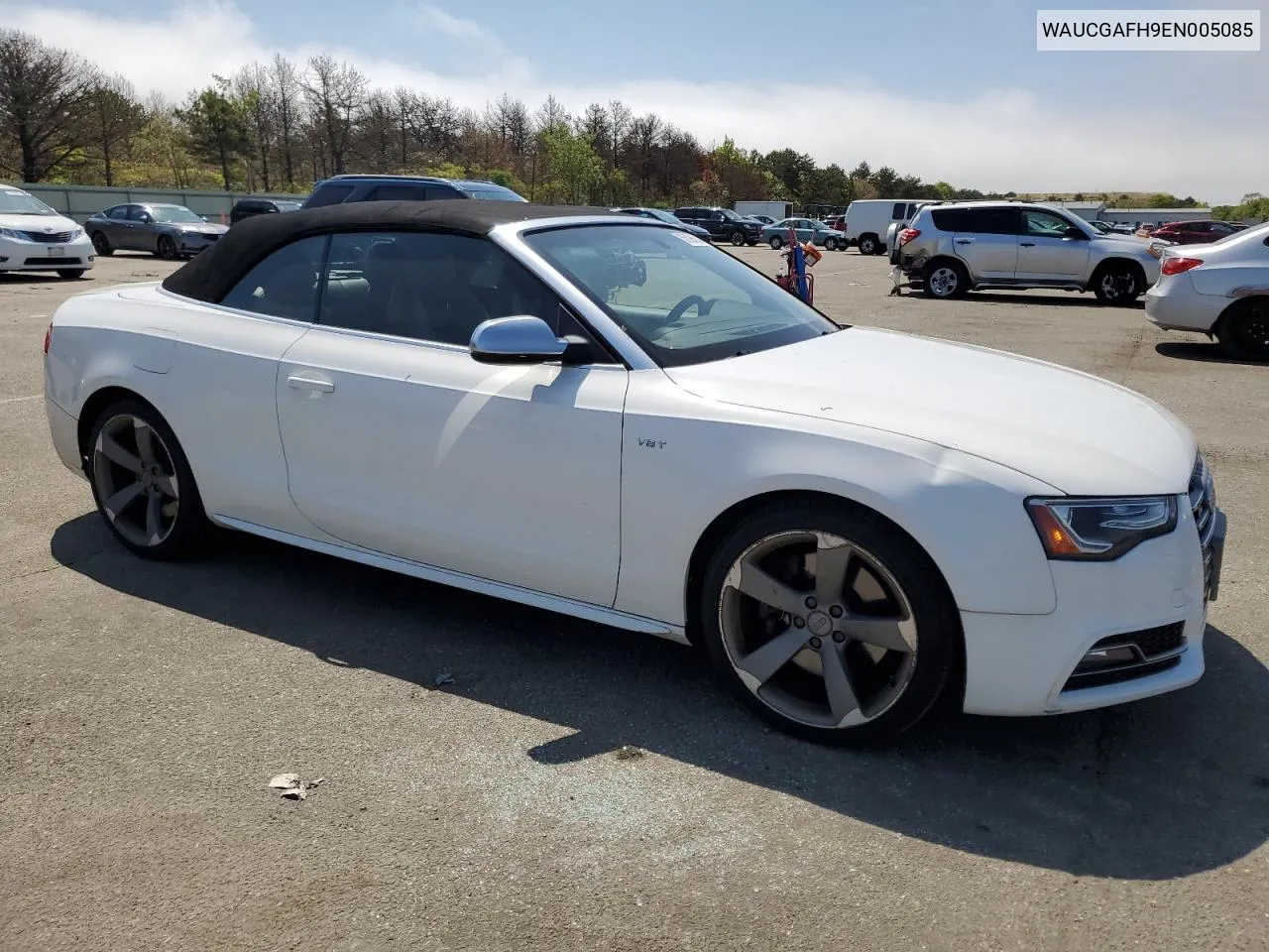 2014 Audi S5 Premium Plus VIN: WAUCGAFH9EN005085 Lot: 55096054