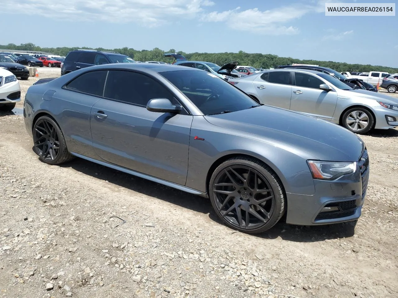 2014 Audi S5 Premium Plus VIN: WAUCGAFR8EA026154 Lot: 61257974