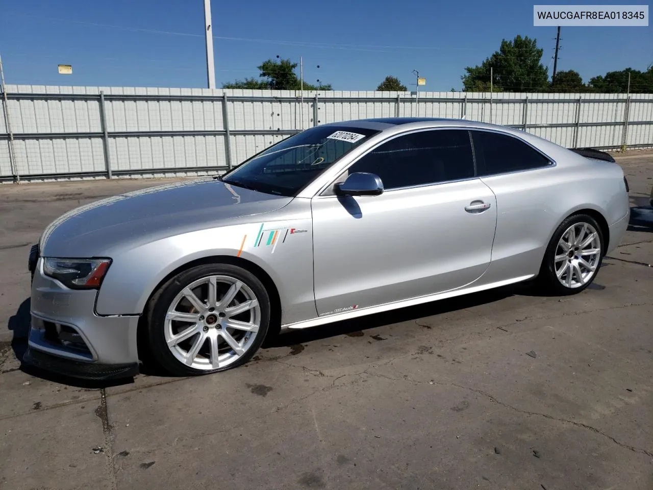 2014 Audi S5 Premium Plus VIN: WAUCGAFR8EA018345 Lot: 62070264