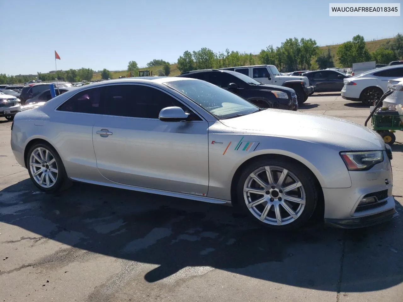 2014 Audi S5 Premium Plus VIN: WAUCGAFR8EA018345 Lot: 62070264