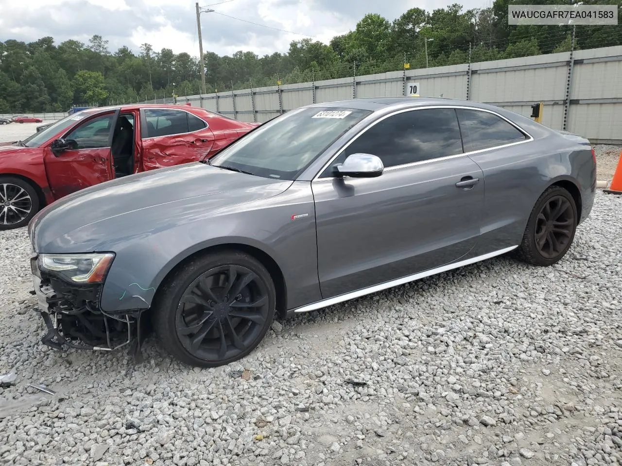 2014 Audi S5 Premium Plus VIN: WAUCGAFR7EA041583 Lot: 63101274