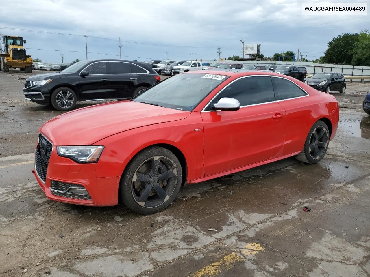 2014 Audi S5 Premium Plus VIN: WAUCGAFR6EA004489 Lot: 63698944