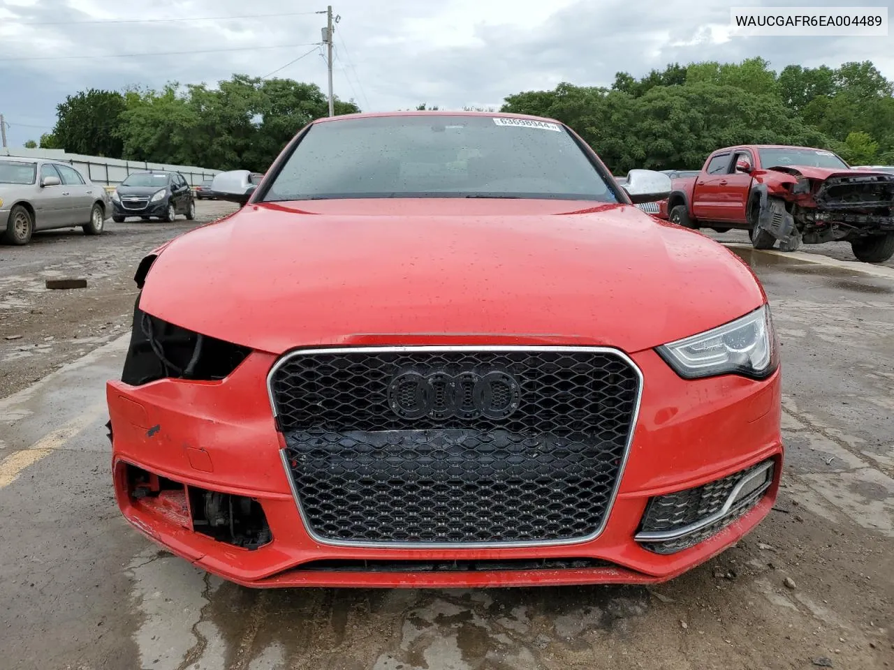 2014 Audi S5 Premium Plus VIN: WAUCGAFR6EA004489 Lot: 63698944