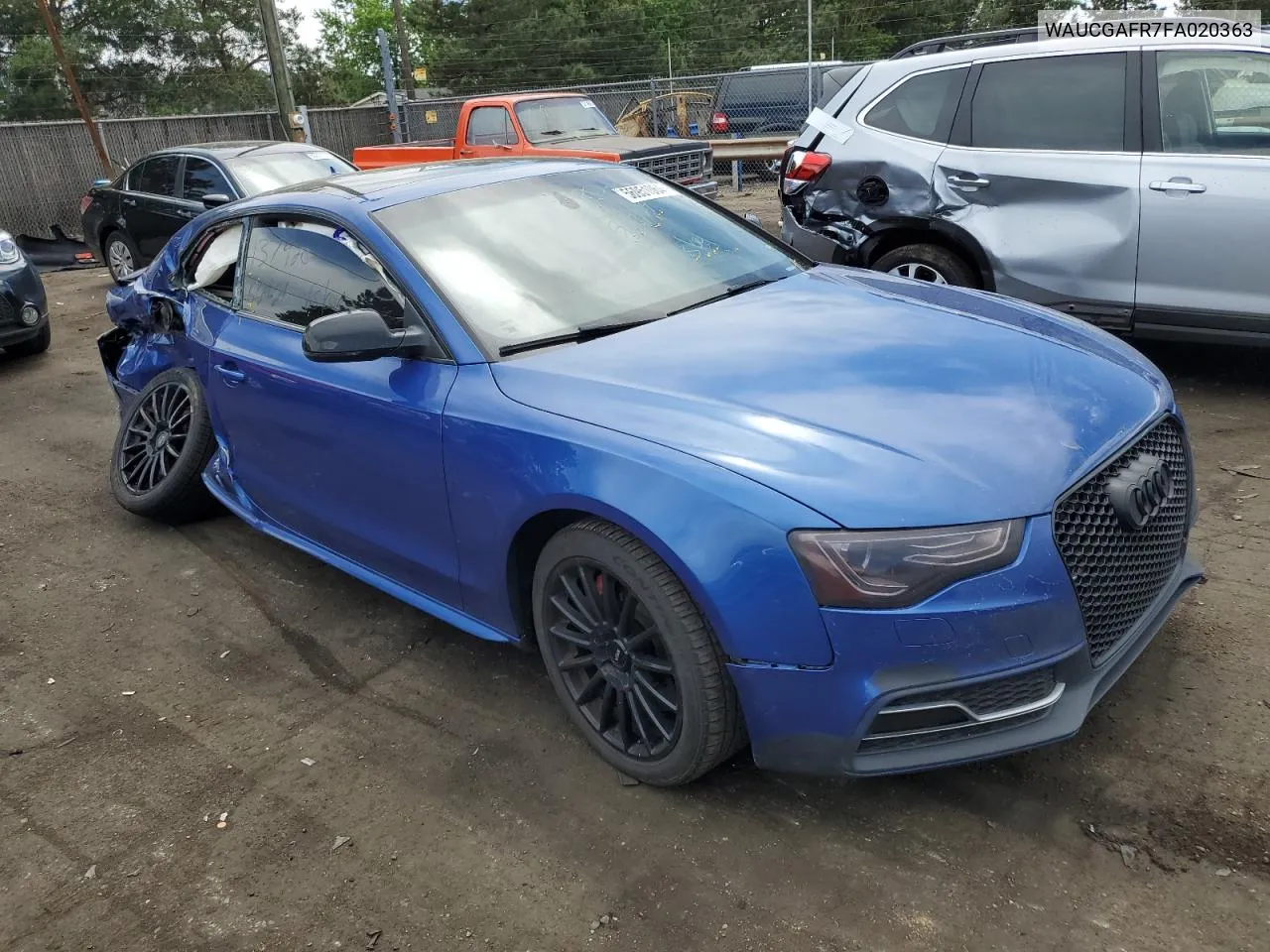 2015 Audi S5 Premium Plus VIN: WAUCGAFR7FA020363 Lot: 56951064