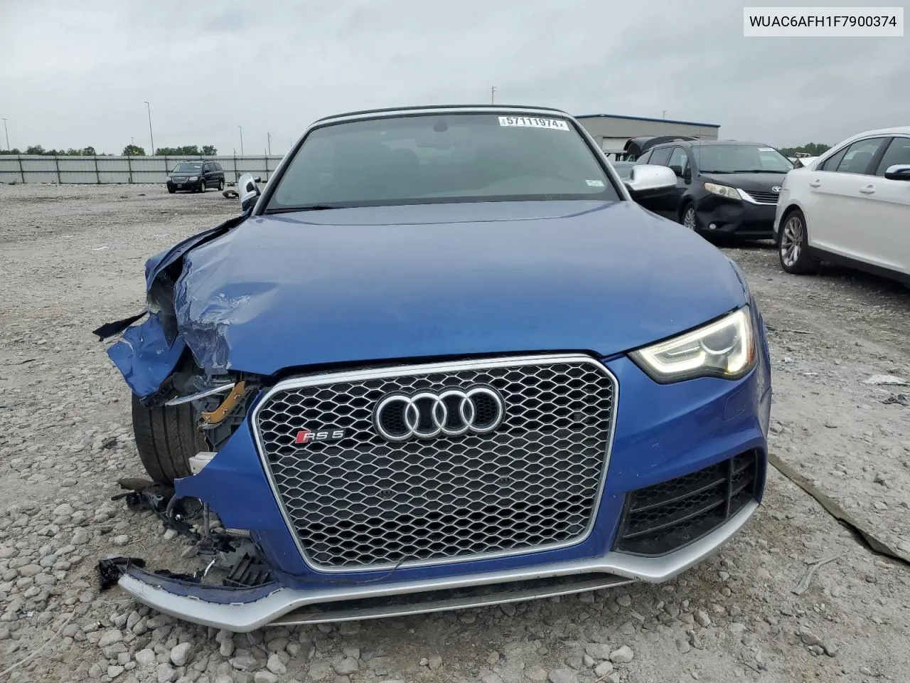 2015 Audi Rs5 VIN: WUAC6AFH1F7900374 Lot: 57111974