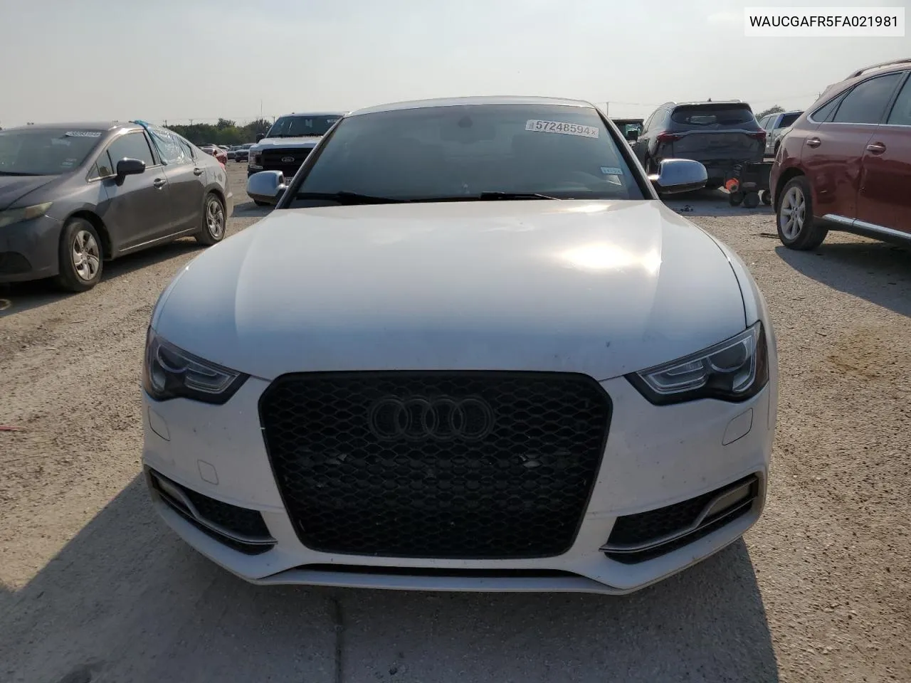 2015 Audi S5 Premium Plus VIN: WAUCGAFR5FA021981 Lot: 57248594