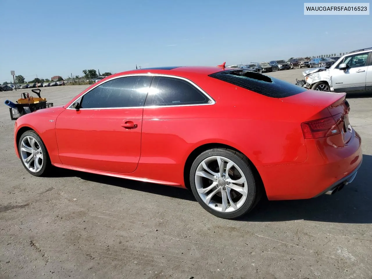 2015 Audi S5 Premium Plus VIN: WAUCGAFR5FA016523 Lot: 60222274