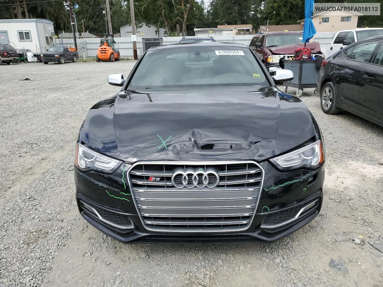 2015 Audi S5 Premium Plus VIN: WAUCGAFR5FA018112 Lot: 61098394